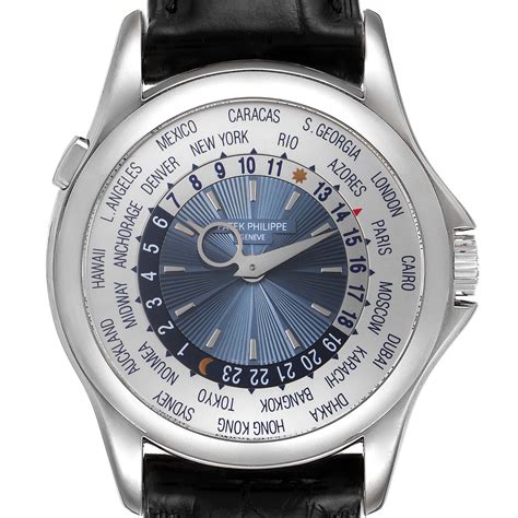 patek philippe 5130 weltzeit platin armbanduhr|Patek Philippe World Time Platinum .